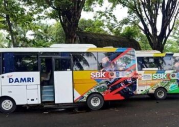 Dukung WSBK, DAMRI Siapkan 97 Armada Bus