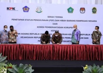 KPK Hibahkan Sebidang Tanah Kepada Kemenag