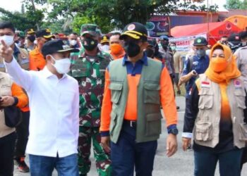 Kunjungi Pangkala Raya, Kepala BNPB Lihat Perkembangan Penanganan Banjir