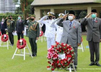 Mewakili Pemerintah Indonesia, Menhan Prabowo Hadiri Peringatan Remembrance Sunday