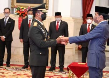 Presiden RI Joko Widodo Lantik Jenderal TNI Andika Perkasa Sebagai Panglima TNI
