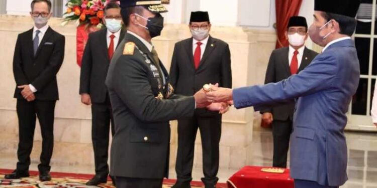 Presiden RI Joko Widodo Lantik Jenderal TNI Andika Perkasa Sebagai Panglima TNI