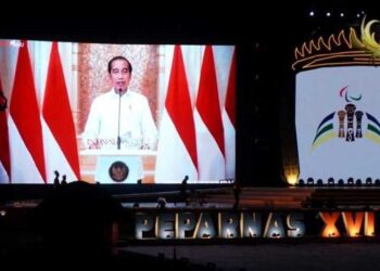Pembukaan Peparnas, Presiden Joko Widodo Sapa Masyarakat Melalui Virtual