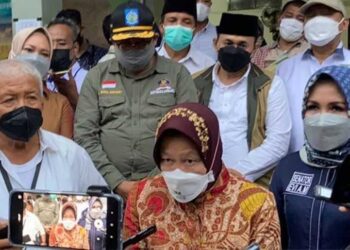Mensos Tinjau Langsung Warga Terdampak Bencana Alam di Lombok