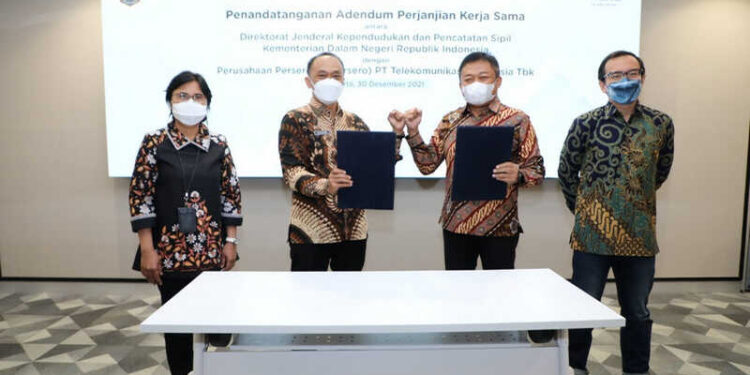 Cegah Fraud Dalam Pelayanan Publik, Kemendagri Teken Kerjasama dengan Telkom