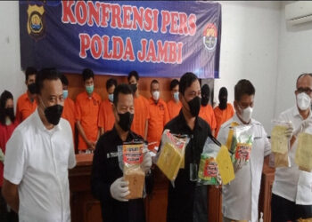 Diwarnai Aksi Kejar-kejaran dan Tembakan, Polda Jambi Gagalkan Aksi Kurir Sabu 3 Kg Asal Medan Edarkan Narkoba