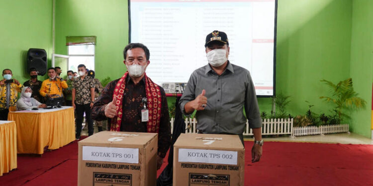 Kemendagri Simulasikan Pemilihan Kepala Kampung di Lampung Gunakan E-Voting