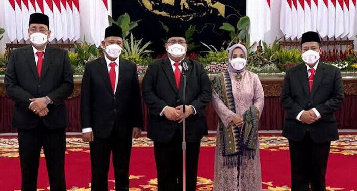 Presiden Jokowi Lantik Anggota KPU dan Bawaslu Periode 2022-2027