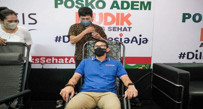 Menparekraf Sandiaga Apresiasi Keberadaan Puluhan Posko Mudik Hasil Kolaborasi Pemerintah dan Swasta