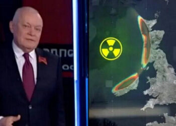 TV Rusia Siarkan Simulasi Nuklir Bawah Laut Lenyapkan Inggris dari Peta