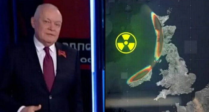 TV Rusia Siarkan Simulasi Nuklir Bawah Laut Lenyapkan Inggris dari Peta