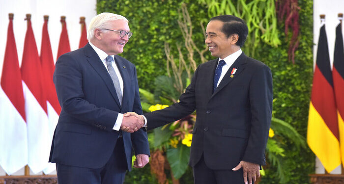 Presiden Jokowi Gelar Pertemuan Bilateral dengan Presiden Jerman di Istana Bogor