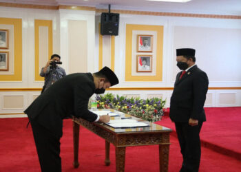 Mendagri Lantik Tomsi Tohir sebagai Irjen Kemendagri