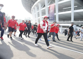 Puan Ajak Jurnalis Jogging Bareng di GBK