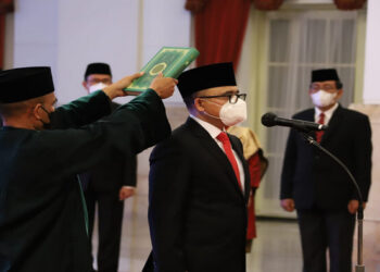 Presiden Jokowi Lantik Azwar Anas sebagai MenPAN RB Gantikan Tjahjo Kumolo