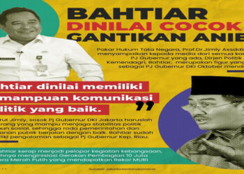 Bahtiar Sosok yang Paling Ideal Jadi Penjabat Gubernur DKI Jakarta