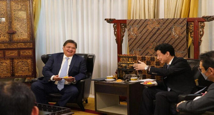 Bertemu Menteri Jepang, Menko Airlangga Bahas Perdagangan Antarnegara