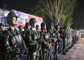 TNI dan Polri Gelar Patroli Cegah Pengibaran Bendera Bulan Bintang