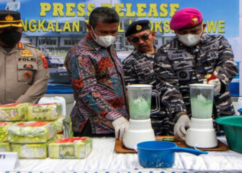 TNI AL Gagalkan Penyelundupan 45 Kilogram Sabu di Aceh