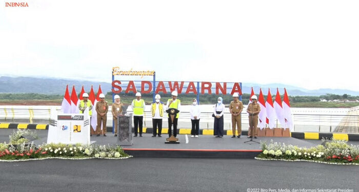 Presiden Jokowi Resmikan Bendungan Sadawarna Sumedang