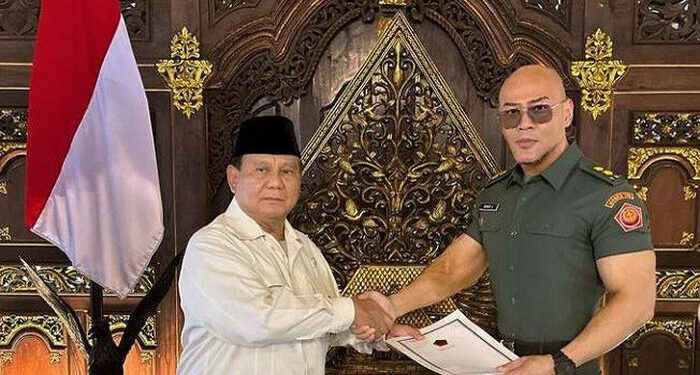 Ssstttt … Deddy Corbuzier Terima Pangkat Letkol Tituler AD dari Prabowo, Pangkatnya Disahkan Panglima TNI dan KSAD