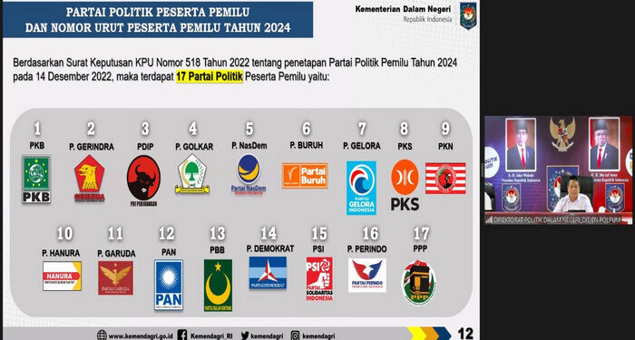 Kemendagri Lakukan Sosialisasi Penetapan Partai Politik Peserta Pemilu Tahun 2024
