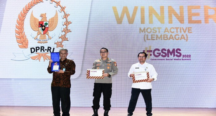 Media Sosial DPR RI Raih Lima Nominasi di Government Social Media Summit 2022