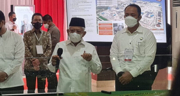 Wapres Tinjau Progres Pembangunan Smelter Freepot di Gresik
