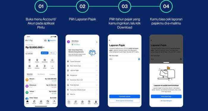 Pintu Luncurkan Fitur Lapor Pajak, Dorong Pengguna Bayar Pajak Kripto