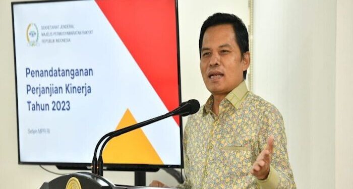 Pejabat Setjen MPR Tandatangani Perjanjian Kinerja 2023