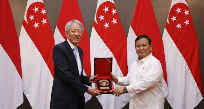 Prabowo Dukung Penguatan Kerjasama Pertahanan Indonesia dan Singapura