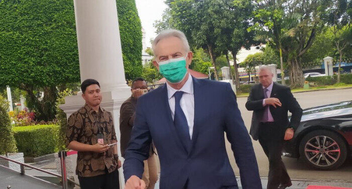 Mantan PM Inggris Tony Blair Tiba di Istana Kepresidenan Jakarta