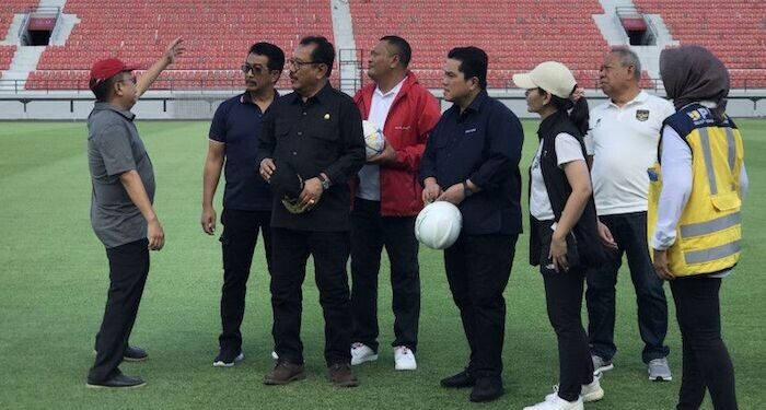 Erick Thohir Cek Kesiapan Stadion Dipta di Bali untuk Piala Dunia U-20