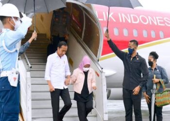Jokowi Tiba di Sulsel untuk Resmikan Kereta Api Makassar-Parepare