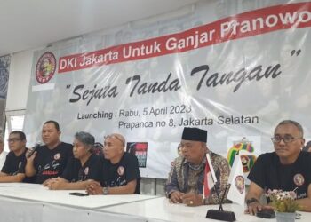 Relawan Ganjar Pranowo Deklarasikan “Sejuta Tanda Tangan” di Jakarta