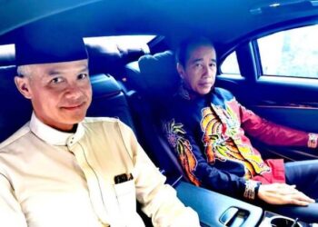 Ganjar Pranowo Pulang Bersama Joko Widodo Usai Deklarasi Capres PDIP