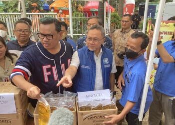 Mendag Tinjau Pasar Murah Bazar Ramadhan 2023 di Kebayoran Baru