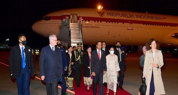 Presiden Jokowi dan Ibu Negara Tiba di Hannover Jerman