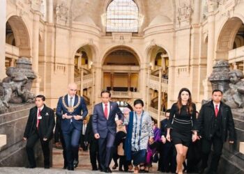 Presiden Jokowi dan Ibu Negara Kunjungi Balai Kota Hannover di Jerman
