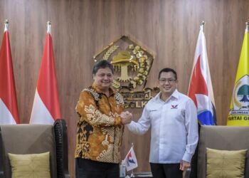 Pertemuan Golkar dan Perindo Bahas Koalisi Besar