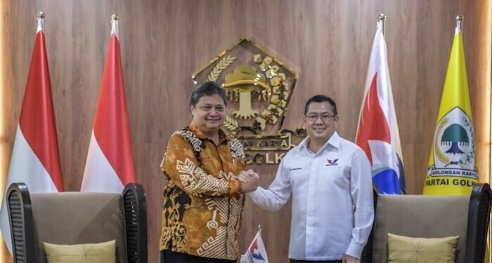 Pertemuan Golkar dan Perindo Bahas Koalisi Besar