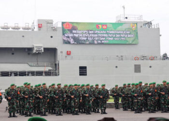 450 Pasukan dari Yonif 527/BY Ditugaskan Operasi ke wilayah Perbatasan RI-PNG di Papua
