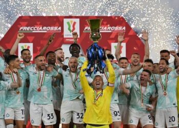 Dua Gol Lautaro Martinez Bawa Inter Milan Jadi Juara Coppa Italia