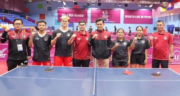 Menpora Motivasi Atlet Tenis Meja Indonesia Bertanding di SEA Games
