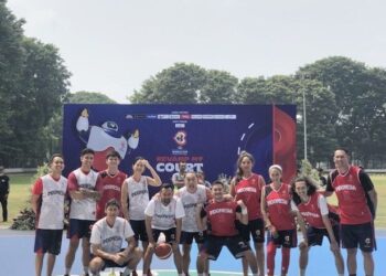 Augie Harap Wajah Baru Lapangan Basket di Lapangan Banteng terawat