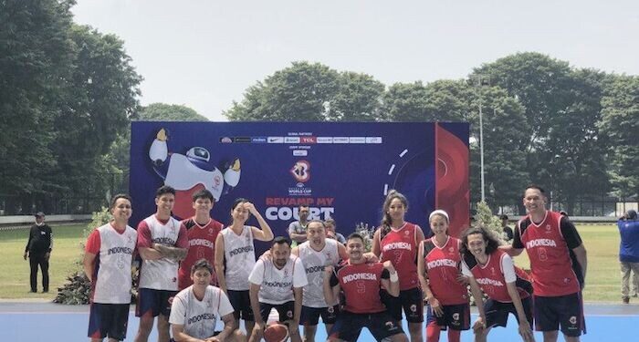 Augie Harap Wajah Baru Lapangan Basket di Lapangan Banteng terawat