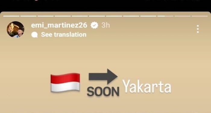 Tim Nasional Argentina Telah Berangkat Menuju Indonesia