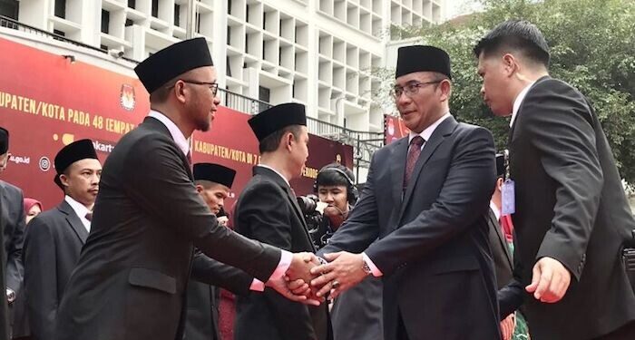 Ketua KPU Lantik 240 Anggota Komisi Pemilihan Umum 48 Kabupaten/Kota