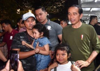 Presiden Sapa Masyarakat di Kawasan Malioboro Yogyakarta