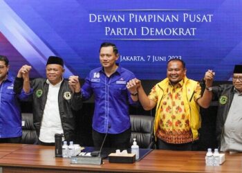 Relawan ‘Kuning Ijo Biru’ Dukung AHY Jadi Cawapres Anies